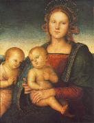 PERUGINO, Pietro Madonna with Child and Little St John af China oil painting reproduction